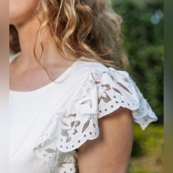 CLEOBELLA Allegra Midi Dress in Ivory sz XS NWT 288$ - Picture 4 of 16